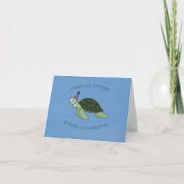 Schildkröte Phantastischer Geburtstag Karte