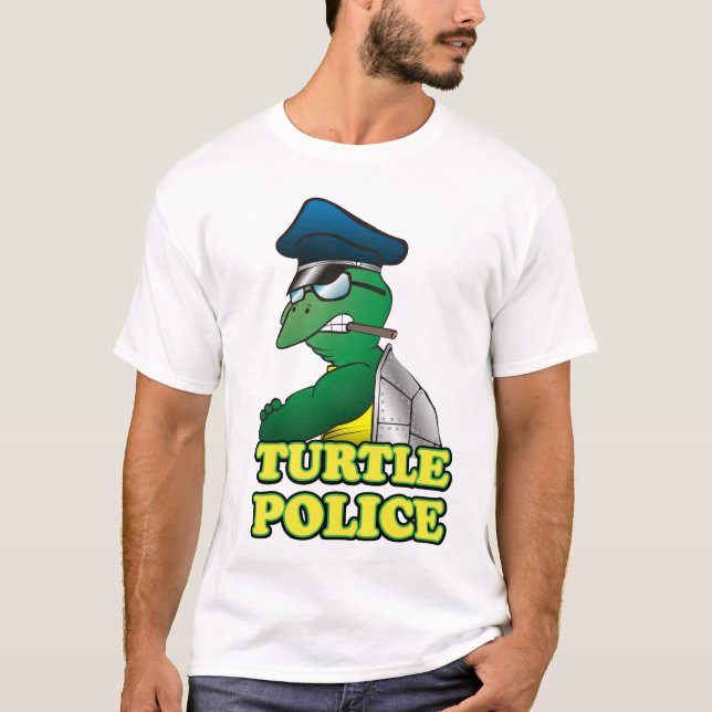 Schildkröte-Polizei T-Shirt (Vorderseite)