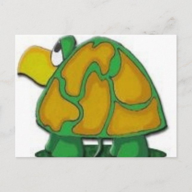 Schildkröte Postkarte (Vorderseite)