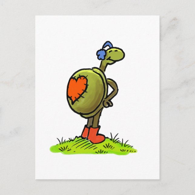 Schildkröte Postkarte (Vorderseite)