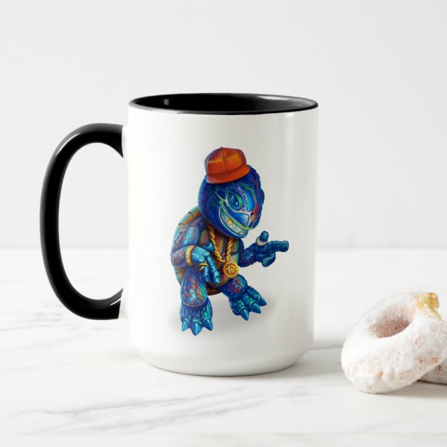Schildkröte Rapper. Tasse (Mit Donut)