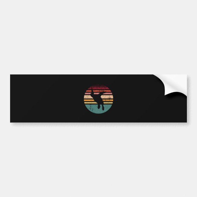 Schildkröte Retro Graphic Autoaufkleber (Vorne)