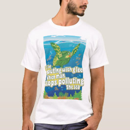 Schildkröte sagt.. 'Ich schreie in Glee' T-Shirt