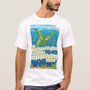 Schildkröte sagt.. 'Ich schreie in Glee' T-Shirt
