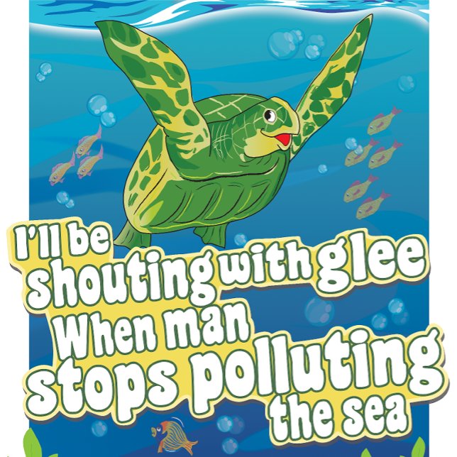 Schildkröte sagt.. 'Ich schreie in Glee' T-Shirt (Von Creator hochgeladen)