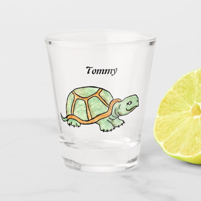 Schildkröte Schnapsglas (Vorderseite)