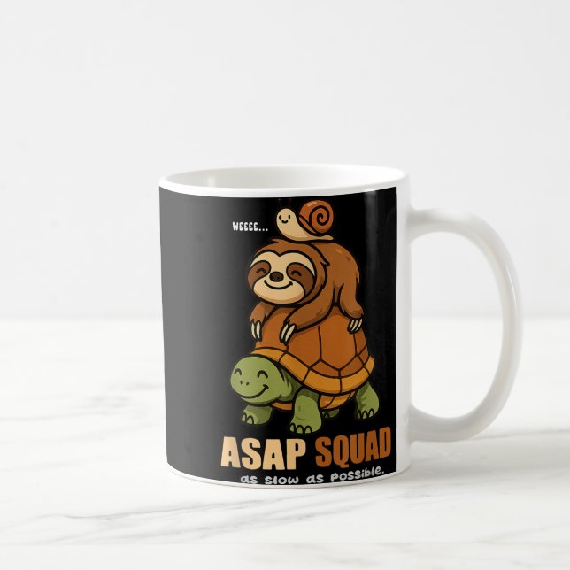 Schildkröte Schnecke Asap Squad Langsames Tier Lov Kaffeetasse (Rechts)