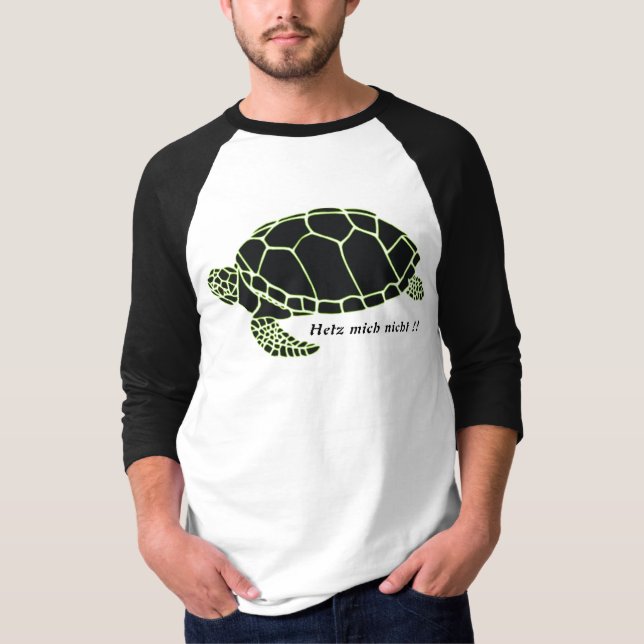 Schildkröte schwarz grün T-Shirt (Vorderseite)