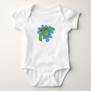 Schildkröte Schwimmen Schwimmbrille Baby Strampler