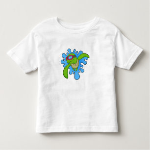 Schildkröte Schwimmen Schwimmbrille Kleinkind T-shirt