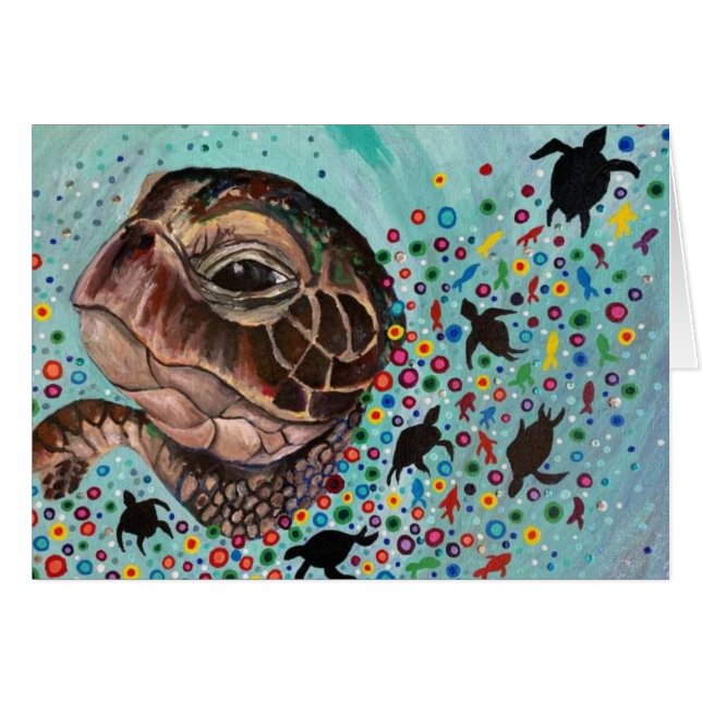 Schildkröte: Seer-of-the-Seas-Notecard (Vorderseite (Horizontal))