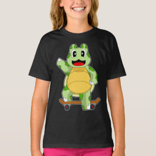 Schildkröte-Skater-Skateboard T-Shirt