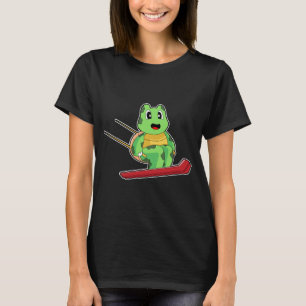 Schildkröte Skispringer Skisport Wintersport T-Shirt