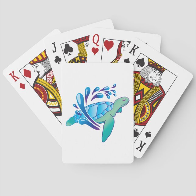 Schildkröte Spielkarten (Rückseite)