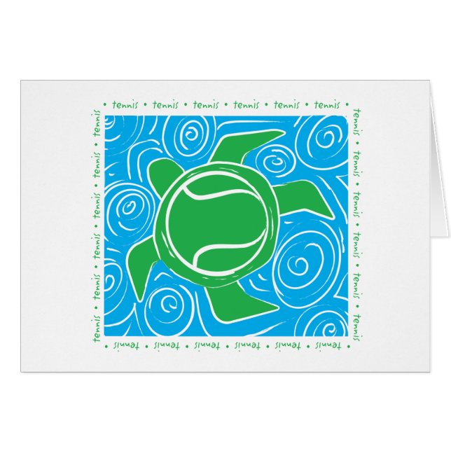 Schildkröte-Strand-Tennis (Vorderseite (Horizontal))