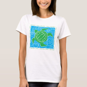 Schildkröte-Strand-Volleyball T-Shirt