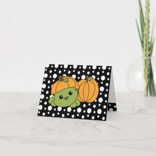 Schildkröte Süsse in einem Pumpkin-Anzug! Karte