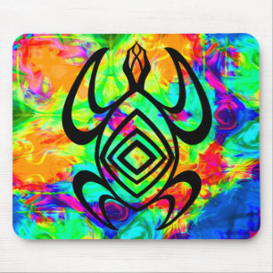 Schildkröte-Symmetrie Tiedye Mousepad