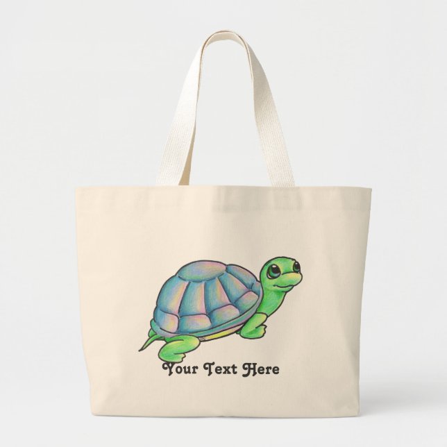 Schildkröte-Taschen-Tasche Jumbo Stoffbeutel (Vorne)