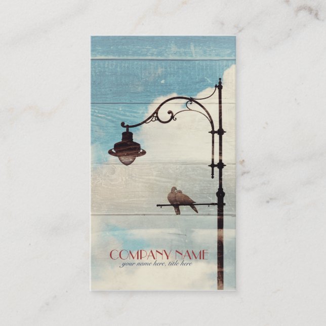 Schildkröte-Tauben - Liebe und Treue Visitenkarte (Vorderseite)