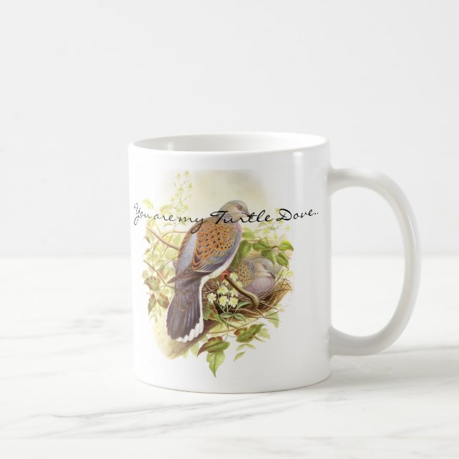 Schildkröte-Tauben-Vogel-Tier-Tier-Tasse Kaffeetasse (Rechts)