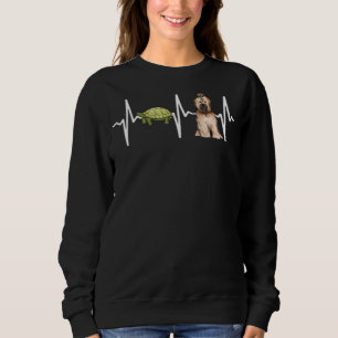Schildkröte Tibetan Terrier Heartbeat Dog Sweatshirt