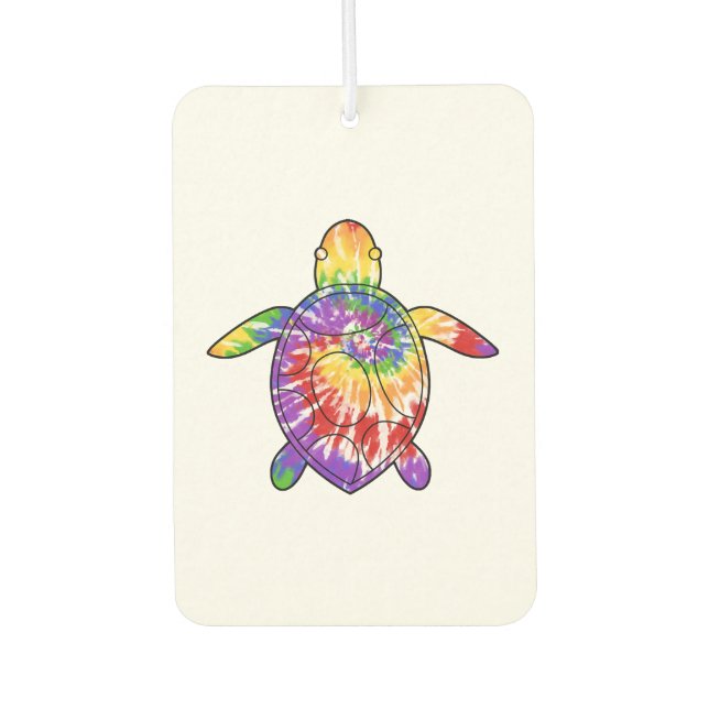 Schildkröte Tie Dye Autolufterfrischer (Vorderseite)