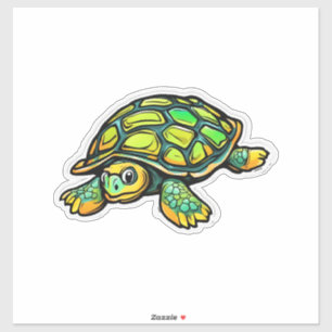 Schildkröte Tier Schildkröte Grün Aufkleber