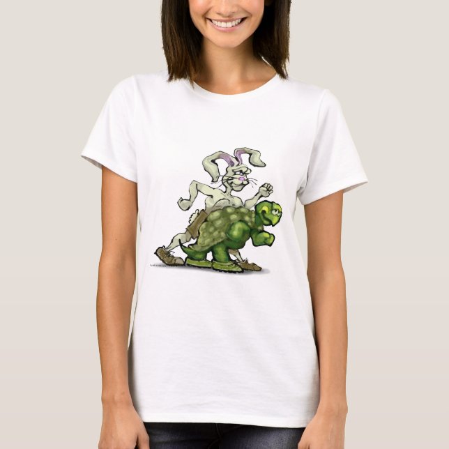 Schildkröte und die Hasen T-Shirt (Vorderseite)
