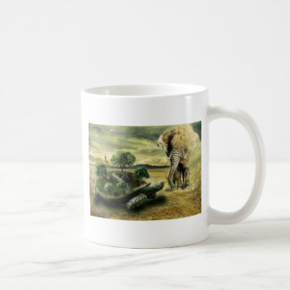 SCHILDKRÖTE UND ELEFANT TASSE