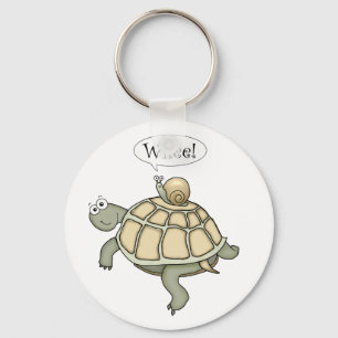 Schildkröte und Schnecke Whee! Schlüsselanhänger