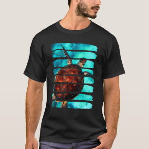Schildkröte Unterwasser Ozean Meer Natur Tier Frei T-Shirt