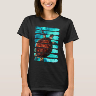 Schildkröte Unterwassersee Natur Tiervergnügen T-Shirt
