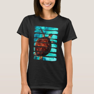 Schildkröte Unterwassersee Natur Tiervergnügen T-Shirt
