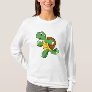 Schildkröte wie Jogger beim Laufen T-Shirt