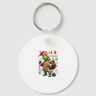 Schildkröte Xmas Lichter Hässlicher Santa Schildkr Schlüsselanhänger