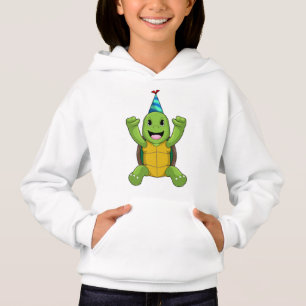 Schildkröte zum Geburtstag mit Party Hut Hoodie
