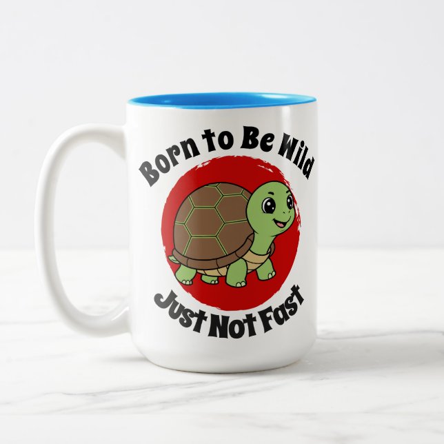 Schildkröte  zweifarbige tasse (Links)
