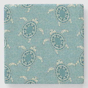 Schildkrötehintergrund Steinuntersetzer