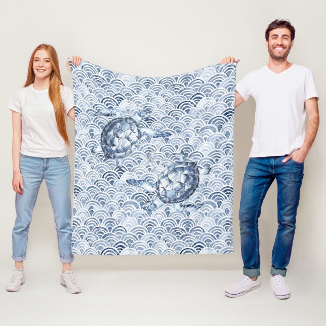 Schildkröten auf Waves Fleecedecke (Beispiel)
