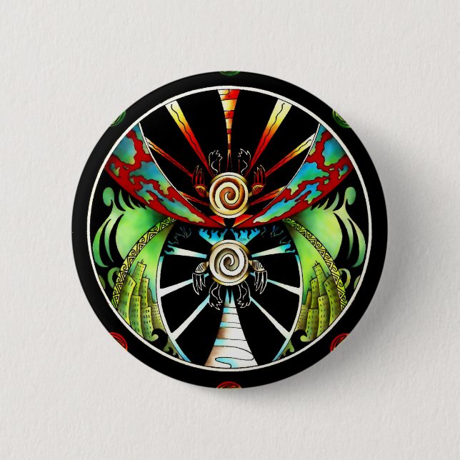 Schildkröten Balance  Button (Vorderseite)