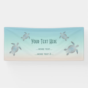 Schildkröten Beach Style Seeküste Banner