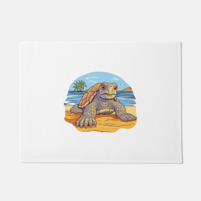 Schildkröten-Carton-Strand Fußmatte (Vorderseite)