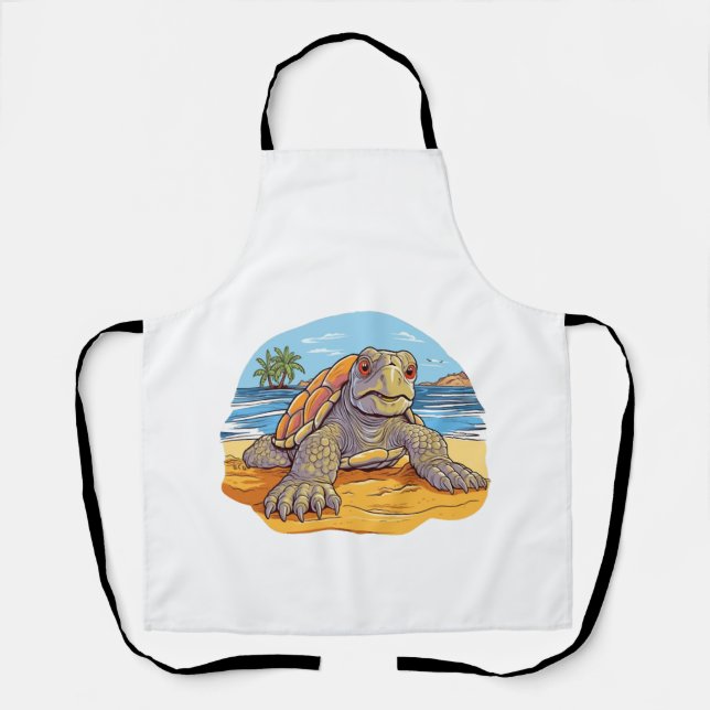 Schildkröten-Carton-Strand Schürze (Vorderseite)