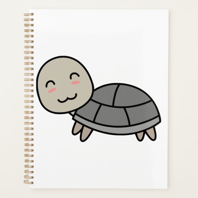 Schildkröten-Cartoon-Tier Planer (Vorderseite)