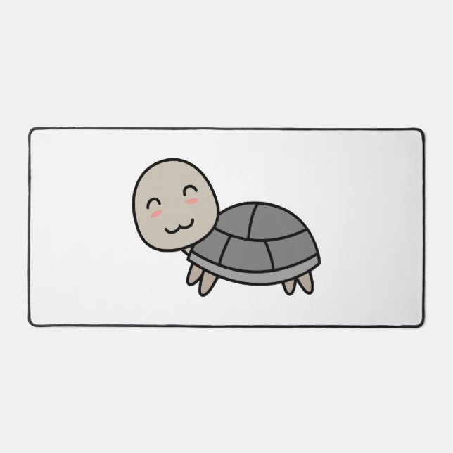 Schildkröten-Comic-Tier Schreibtischunterlage (Vorderseite)