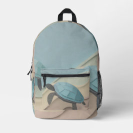 Schildkröten-Design-Rucksack Bedruckter Rucksack