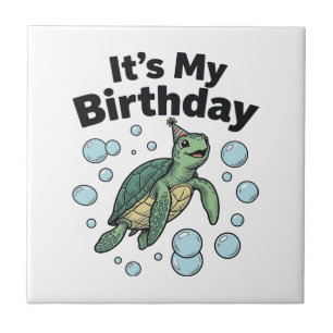 Schildkröten-Geburtstags-Shirt-Design_1 Fliese