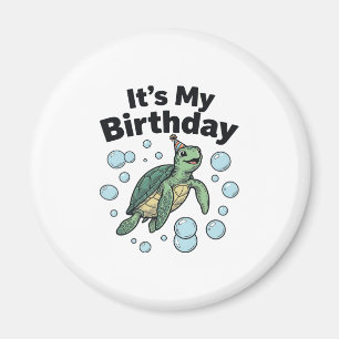 Schildkröten-Geburtstags-Shirt-Design_1 Magnet