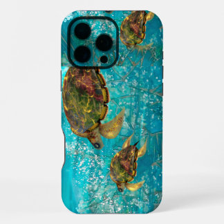 Schildkröten gleiten_Meer aus Glas iPhone 16 Pro Max Hülle